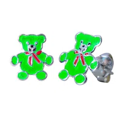 Abhooshan Girls 92.5 Sterling Silver Contemporary Studs Earrings-22