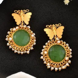 Silvermerc Designs Gold-Plated Contemporary Studs Earrings-image-17