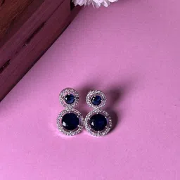 Niska Contemporary American Diamond Drop Earrings-54
