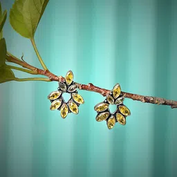 Bamboo Tree Jewels Contemporary Studs Earrings-34