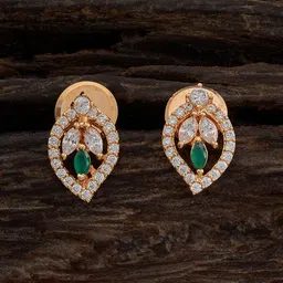 Kushal's Fashion Jewellery Gold-Plated Contemporary Studs Earrings-33