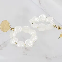 Bellofox White Contemporary Studs Earrings-picture-44