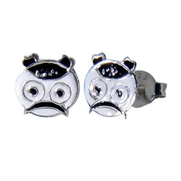Abhooshan Girls 92.5 Sterling Silver Contemporary Studs Earrings-17
