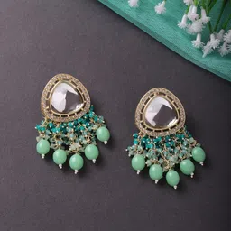 Cierra Gold-Plated Teardrop Shaped Drop Earrings-30