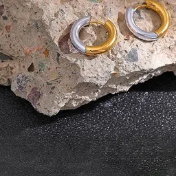 KRYSTALZ Unisex Circular Studs Earrings-image-8