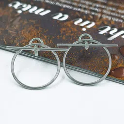 Bellofox Silver-Toned Contemporary Studs Earrings-picture-22