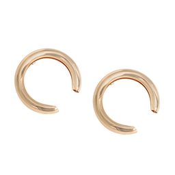 JOKER & WITCH Gold-Plated Gold-Toned Circular Studs Earrings-10