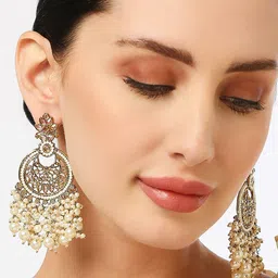 OOMPH Circular Chandbalis Earrings image 1