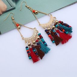Young & Forever Gold-Plated Triangular Drop Earrings image 2