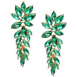 Celena Cole Green Contemporary Drop Earrings image 2