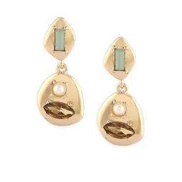 AMI Gold-Plated Contemporary Studs Earrings image 2
