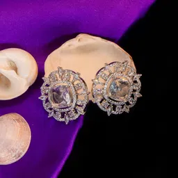 Manikya Circular Studs Earrings image 2
