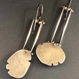 Yellow Chimes Contemporary Drop Earrings image 3