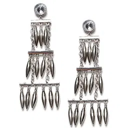 Young & Forever Silver-Plated Classic Drop Earrings image 3