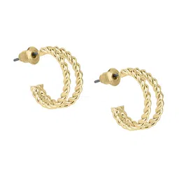 ToniQ Pack of 20 Gold-Plated Floral Studs Earrings image 3