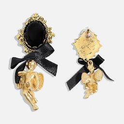 SOHI Gold-Plated Stone Studded Drop Earrings image 5