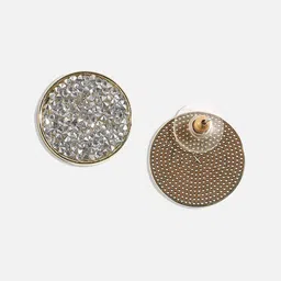 SOHI Gold-Plated Alloy Artificial Stones Studs Earrings image 3