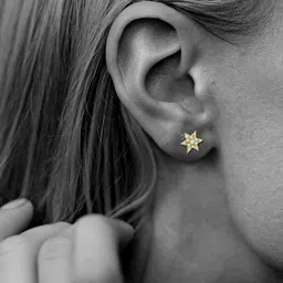 Comet Busters Star Shaped Stone Studs Non Piercing Ear Stickers image 4