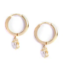 MINUTIAE Gold-Toned Circular Studs Earrings image 4