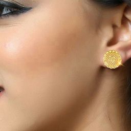 Vighnaharta Set Of 2 Gold Plated Removable Stud And Chain Drop Earring image 2