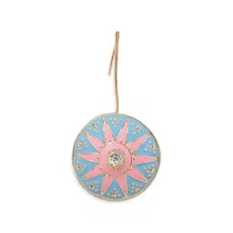 Rubans Rhodium-Plated Circular Drop Earrings image 4