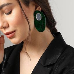 SOHI Gold-Plated Contemporary Drop Earrings-40