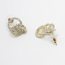 Scintillare By Sukkhi Gold-Plated Crystals Studded Studs Earrings image 4