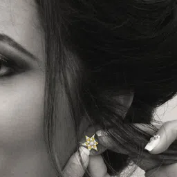 Comet Busters Star Shaped Stone Studs Non Piercing Ear Stickers image 2