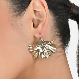 ToniQ Gold-Plated Floral Drop Earrings-42