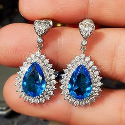 Designs & You Silver-Plated Teardrop Shaped Drop Earrings image 4