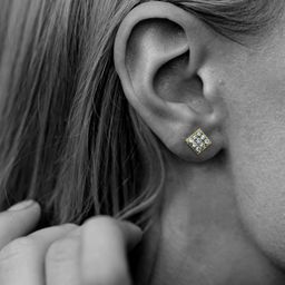 Comet Busters Gold-Plated Contemporary Studs Earrings Ear Stickers image 5