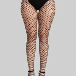PLUMBURY Pack of 2 Mesh Stretchable Stockings-picture-49