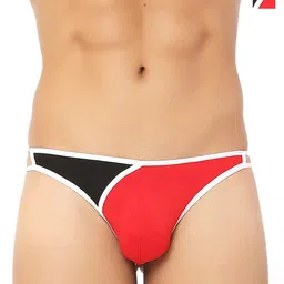 Bruchi CLUB Pack Of 2 Colourblocked Low Rise Anti Bacterial Thongs Briefs FOXY570-RD-BK-2C-picture-11