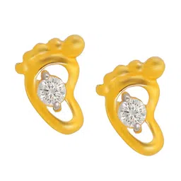 BHIMA Jewels 22K Hallmark 916 Purity Yellow Gold Molding Foot With Stone Studs-51