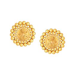 Joyalukkas 22KT Gold Stud Earrings 3.18gm-image-22