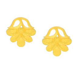 BHIMA Jewels 22K Hallmark 916 Purity Yellow Gold Floral Design Stud-image-86