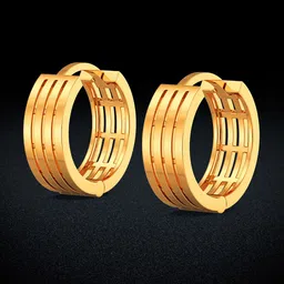 Joyalukkas Globular 22KT Gold Hoop Earrings-1.62 gm-57