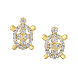 Joyalukkas Girls 22KT Gold Gem Stone Studded Earrings-1.89 gm-image-70