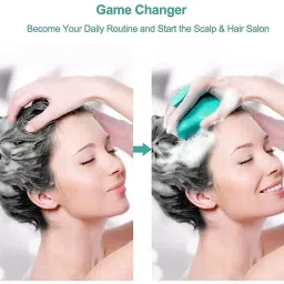 ketamine Shampoo Brush Head Massage Soft Silicone Bristles Care, ideal For Women,Men,Kids image 2