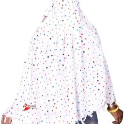 Printed Pure Cotton Women White Fancy Scarf, Scarf, Stole, Faux Turtleneck Neck Cover-image-5