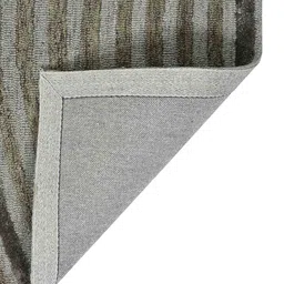 saraswatii global Grey & Brown Geometric-Printed Hand Tufted Rectangular Carpet image 3