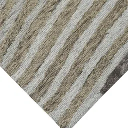 saraswatii global Grey & Brown Geometric-Printed Hand Tufted Rectangular Carpet image 4