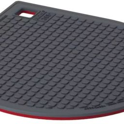 Pot stand, magnetic, red/dark grey Silicone rubber Trivet-0