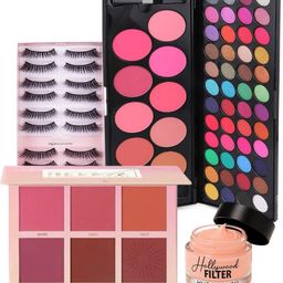 huda crush Diwali Gift Box Makeup Kit - Eyeshadow, Eyelashes, Face Primer & Blush Palette-picture-19