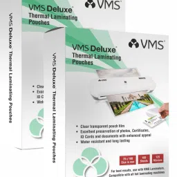Deluxe 70x100mm 125 Micron Lamination Pouches - 2x100 ID Badge Laminating Sheet-picture-11