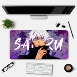 Eshaaver Animie gojo Printed Laptop & Desktop Mat /Desk Pad with Spill Proof Quality Mousepad-14