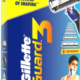 gillette Guard 3 Single Razor for men with 8 shaving Blades, Men image 2