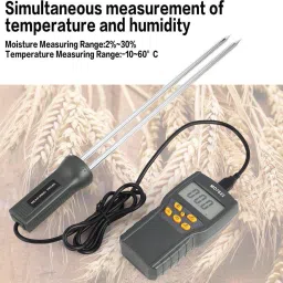 dr yonimed Grain Moisture Meter Digital Pin-Type For Wheat, Paddy, Rice and Corn Etc. Pin-Type Digital Moisture Measurer image 5