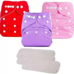 New Waterproof Solid Reusable Diaper Reuse Nappy Cloth Diaper & Insert (0-3Y)Mk1-5