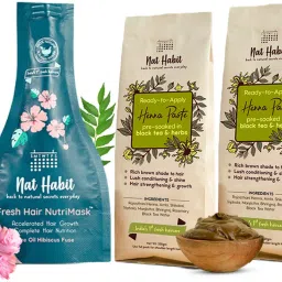 Ready to Apply Natural Henna & Hibiscus Hair Mask For Women|Growth|Conditioning Natural Mehendi-18